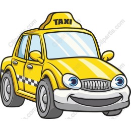 Whimsical Yellow Taxi