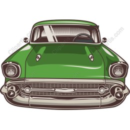 Vintage Green Classic Car
