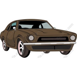 Classic Brown Sports Car