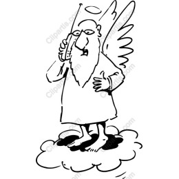 Whimsical Cartoon Angel