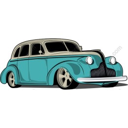 Classic Teal Vintage Car