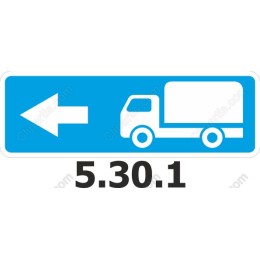 Directional Truck Sign - Left Turn Icon (5.30.1)