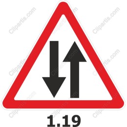 Two-Way Traffic Warning Sign
