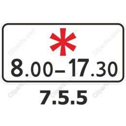 Professional Time Display with Red Asterisk