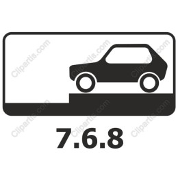 Minimalist Car with Numerical Element 7.6.8