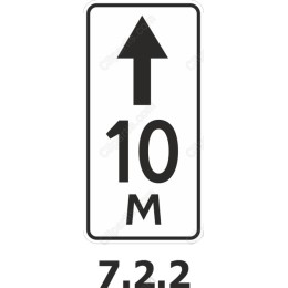 10 M Height Restriction Vertical Road Sign