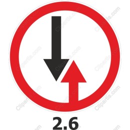 Two-Way Traffic Symbol with Speed Limit