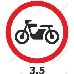 Motorcycle Prohibition Sign