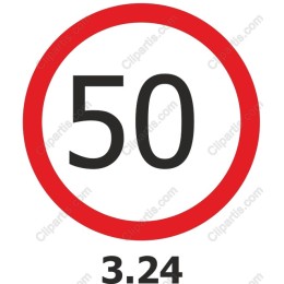 50 Speed Limit Sign