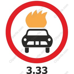 Flaming Car Hazard Icon