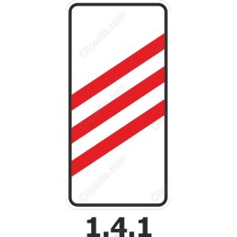 Traffic Sign 1.4.1 - Red Diagonal Stripes