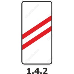 Modern Red Diagonal Stripes