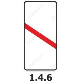 Bold Diagonal Red Stripe