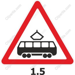 Tramway Caution Sign