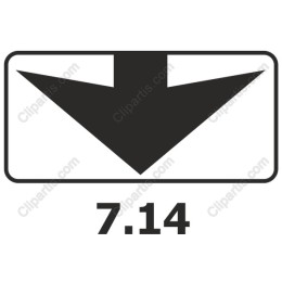 Downward Arrow with '7.14'