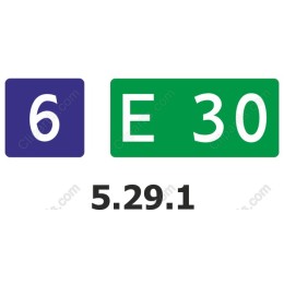 Highway Signage Set - 6 E 30