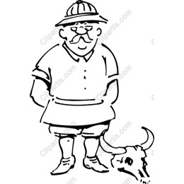 Quirky Adventurer with Cow Skull