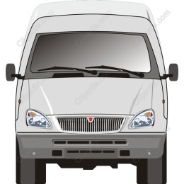Front-View Delivery Van