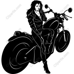 Bold Motorcycle-Riding Woman