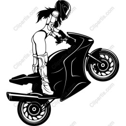 Daring Motorcycle Wheelie