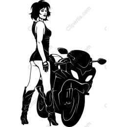 Bold Motorcycle Woman