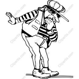 Whimsical Striped Character
