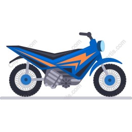 Vibrant Dirt Bike