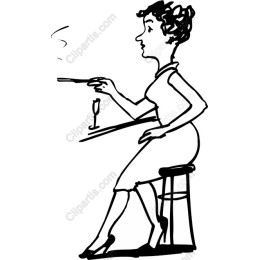 Chic Seated Woman