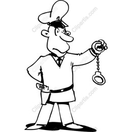 Cartoon Police Officer