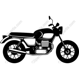 Black and White Motorcycle