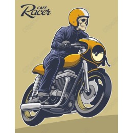 Skeleton Rider Cafe Racer