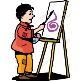 Joyful Young Artist