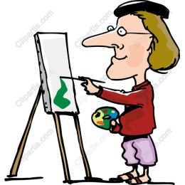Whimsical Artist at Work