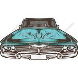 Vintage Classic Car Front View