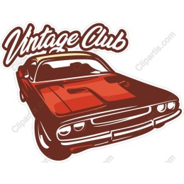 Vintage Club Retro Car
