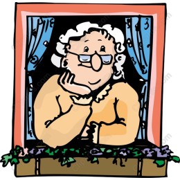 Thoughtful Elderly Lady Window
