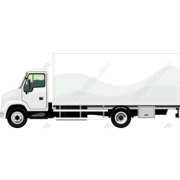 Premium White Delivery Truck