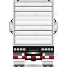 Delivery Truck - Rear View