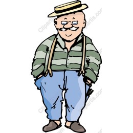 Cheerful Vintage Man
