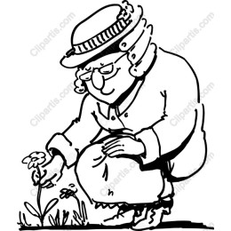 Vintage Gardening Woman