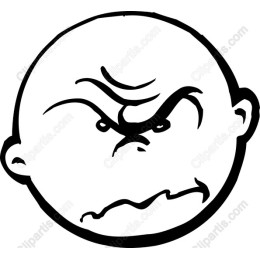 Frustrated Cartoon Character