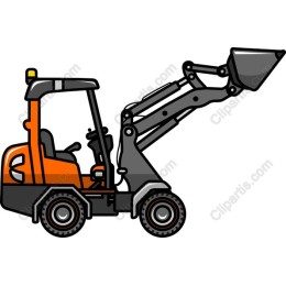 Vibrant Compact Backhoe Loader