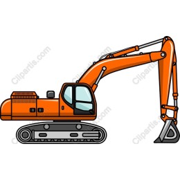 Orange Excavator