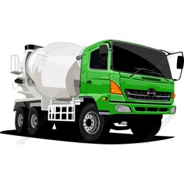 Premium Green Concrete Mixer Truck