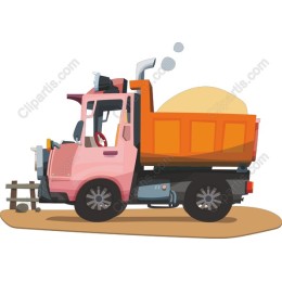 Charming Pink Dump Truck