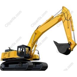 Dynamic Yellow Excavator
