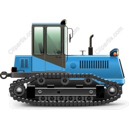 Blue Bulldozer
