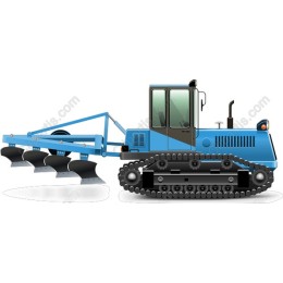 Blue Bulldozer