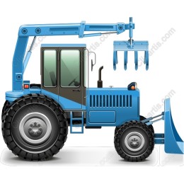 Blue Bulldozer