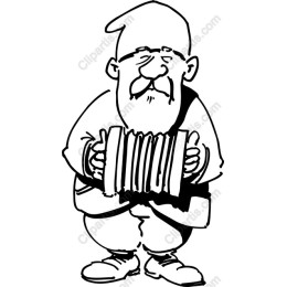 Whimsical Accordion Player